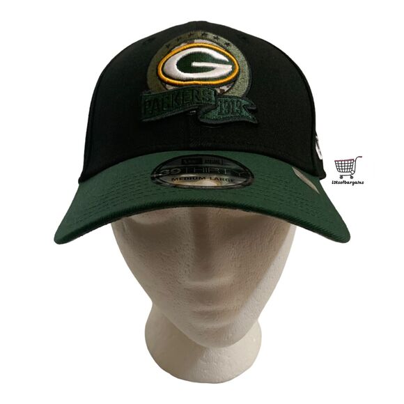 New Era 39THIRTY Sz M/L NFL Green Bay Packers Salute to Service Flexfit Hat Cap - Picture 2 of 9